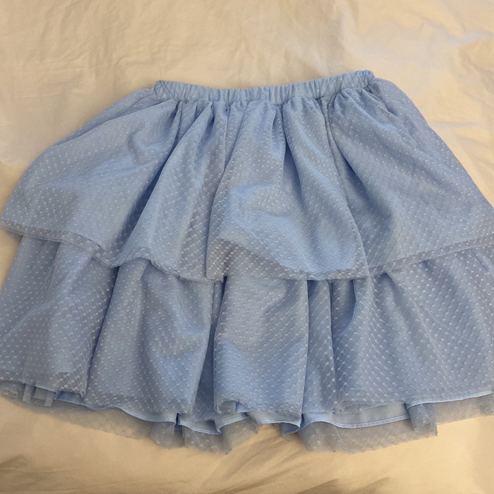 Hill House Clara Tulle Skirt in Powder Blue - Picture 11 of 14